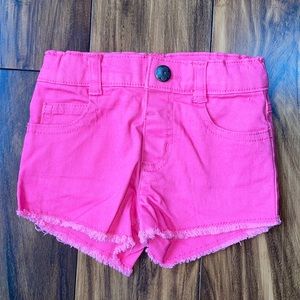 Hot pink toddler shorts